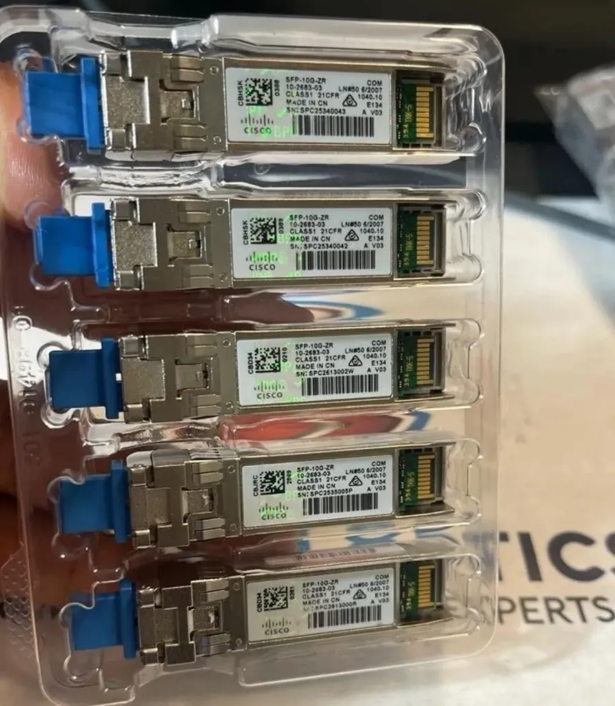 Cisco SFP-10g-Zr 10gbase-ZR Sfp+, 1550nm, 80km, Lc, SMF