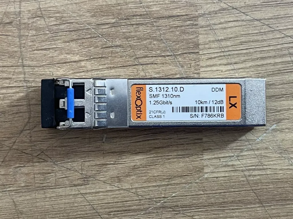 Flexoptix DDM SMF 1310nm 1.25gbit/S 10km Transceiver for Cisco/Huawei/D-link