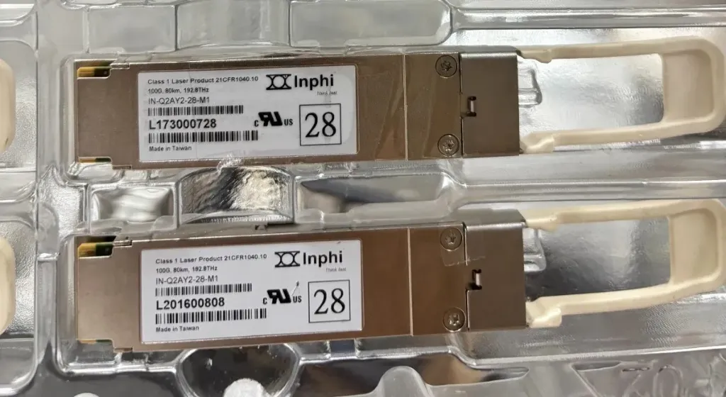 Inphi QSFP 100g, 80km, 194,8 THZ Transceiver Module