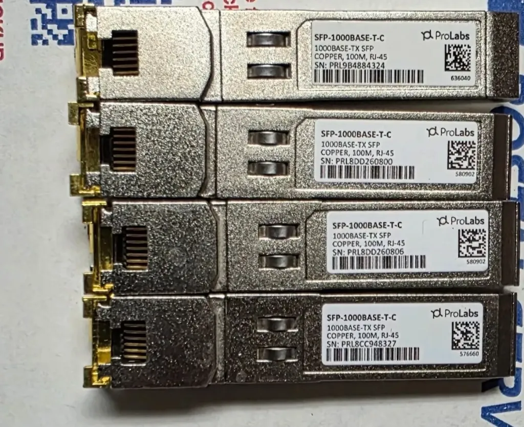 Prolab sfp-1000base-T-C Copper, 100M RJ-45