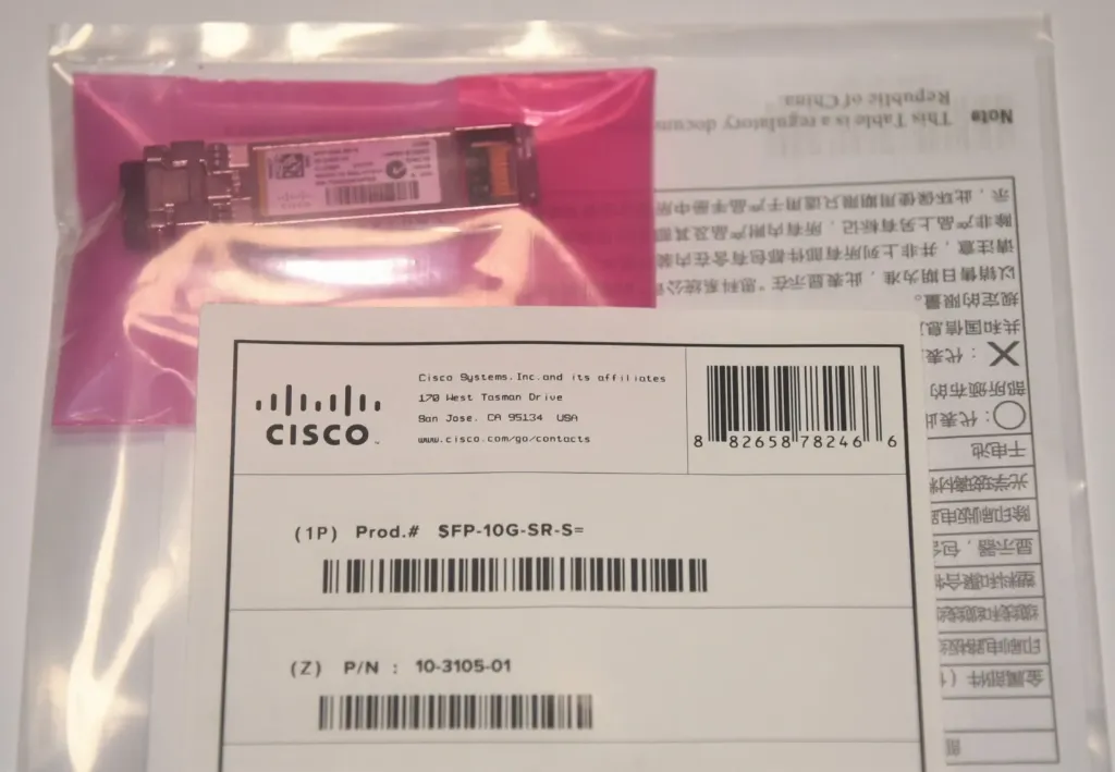 Cisco SFP-10g-Sr-S Sfp+ MMF 10gbase-Sr 850nm Transceiver Module