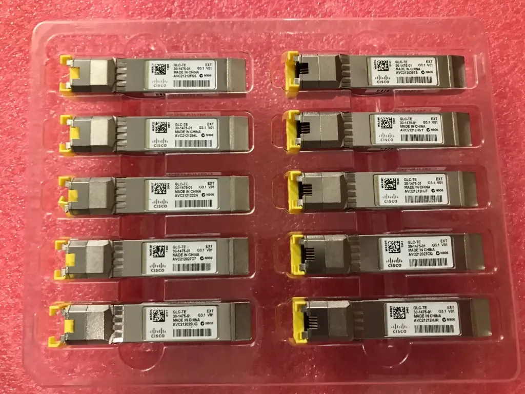 Cisco GLC-TE 30-1475-01 1000BASE-T SFP COPPER RJ-45 100M TRANSCEIVER