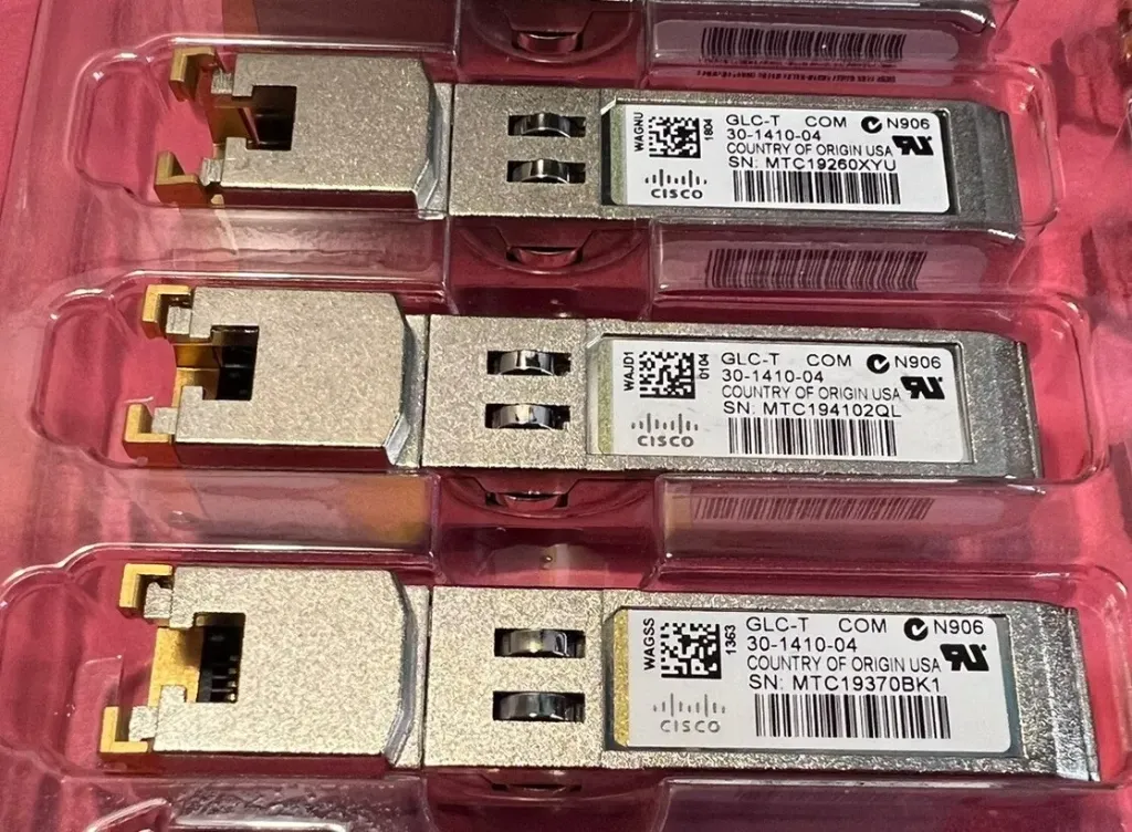 CISCO GLC-T 1000BASE-T SFP+ RJ-45 30-1410-04 GBIC TRANSCEIVER