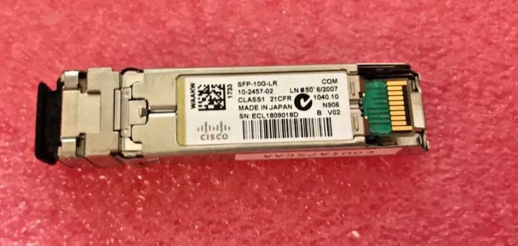 Cisco SFP-10G-LR 10-2457-02 V02 10GBASE-LR SFP+ TRASNCEIVER