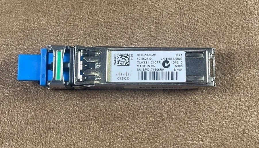 Cisco GLC-ZX-SMD 10-2621-01 1000BASE-ZX 1550nm 80Km SMF Transceiver Module