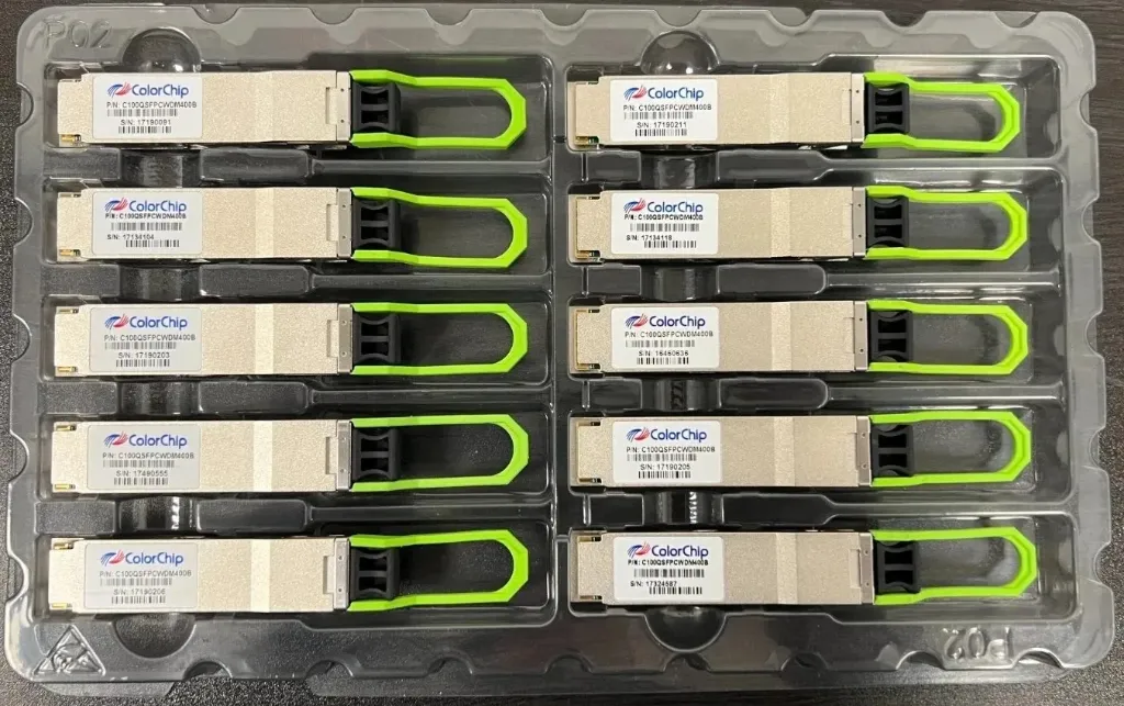 COLORCHIP 100G QSFP28 CWDM4 TRANSCEIVER MODULE 2KM SMF