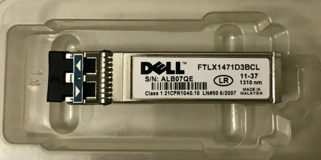 Dell SFP-10G-LR 0RN84N FTLX1471D3BCL-FC 10GE 10km 1310nm SMF Transceiver module